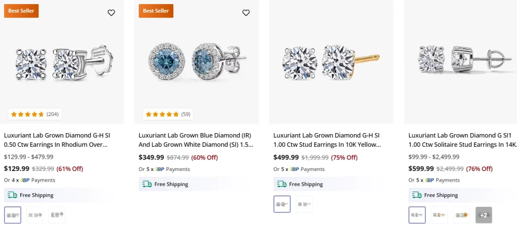 shop lc earrings